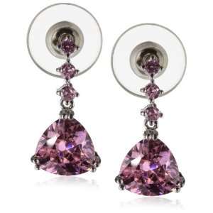  CZ by Kenneth Jay Lane Pink Post Earrings Jewelry