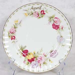 ROYAL ALBERT FLOWER OF THE MONTH TRIO   APRIL  