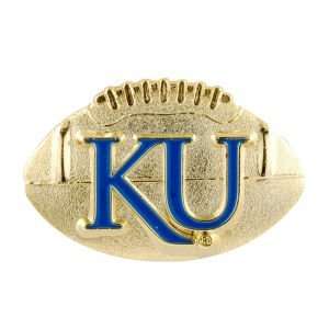  Kansas Jayhawks Sculpted Football Pin