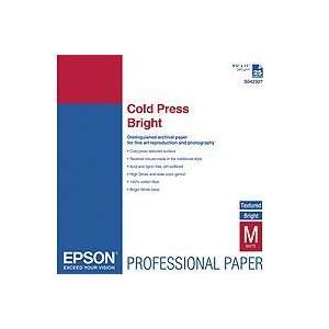  8.5 x 11 Cold Press Bright Textured Matte Paper (25 