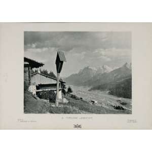  1904 Print Tyrolean Landscape Tyrol Alps Mountains 