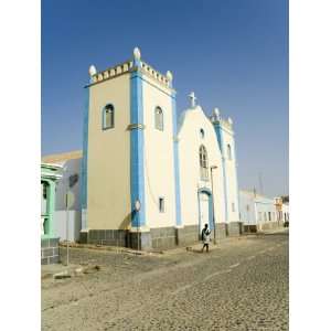Church in Main Square, Sal Rei, Boa Vista, Cape Verde Islands, Africa 