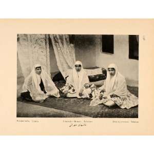  1926 Persian Iranian Women Costume Tehran Iran Print 