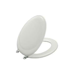 Kohler K 4615 CP W2 Revival Toilet Seat with Polished Chrome Hinges 