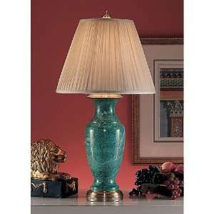 Wildwood Lamps 8328 Jadestone Vase 1 Light Table Lamps in Hand Turned 