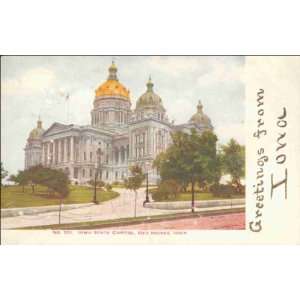    Reprint Des Moines IA   Iowa State Capitol  