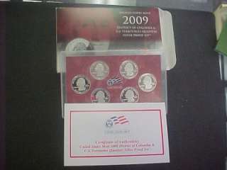 2009 UNITED STATES MINT PROOF SILVER QUARTER ONLY SET  