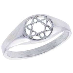   Engagement Ring Star Of David Band For Women ( Size 6 to 9) Size 7.5