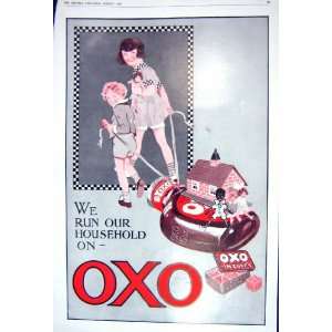   COLOUR PRINT ADVERTISEMENT OXO CUBES CHILDREN TOYS