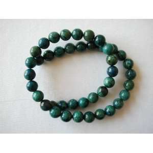  10mm blue green azurite round beads 16 S1 SALE