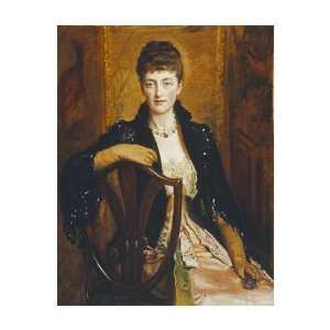  Portrait of Alice Sophia Caroline Wortley by John everett 