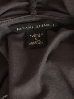 Banana Republic gray jersey knit stretch wrap dress S Petite  