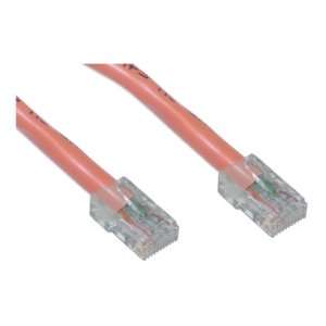  CAT5E, UTP, Bootless, 350MHz, Orange, 3 ft