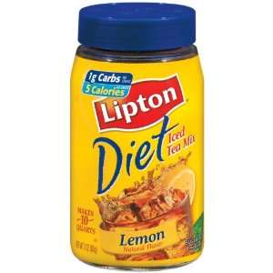 Lipton Instant Tea Mix, Diet Lemon, 3 oz Grocery & Gourmet Food