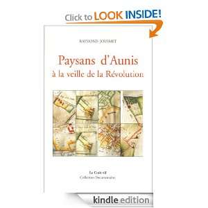 Paysans dAunis à la veille de la Révolution (French Edition 