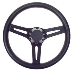 EZGO Black Daytona Style Golf Cart Steering Wheel  