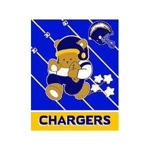  NFL San Diego Chargers Baby Afghan / Throw Blanket Sports 