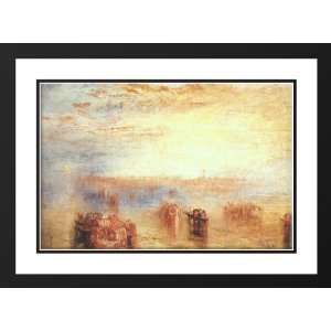 Turner, Joseph Mallord William 24x19 Framed and Double Matted Approach 