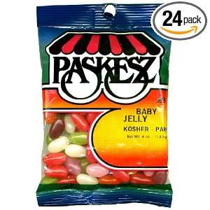 Paskesz Baby Jelly Beans, 4 Ounce Bags (Pack of 24)  