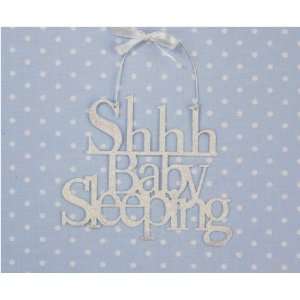  Shhhbaby Sleeping Tin Hanging Baby Words Baby