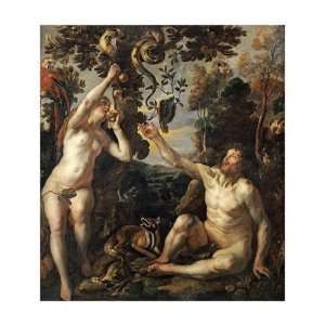  Temptation by Jacob Jordaens. size 23.5 inches width by 