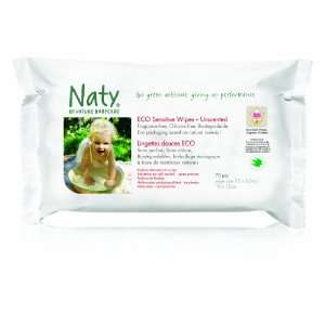 Nature babycare Eco Sensitive Fragrance Free Wipes, 70 count Boxes 