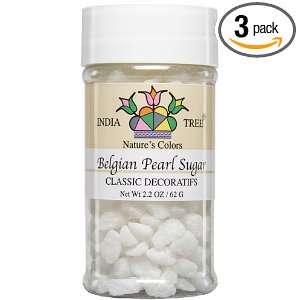 India Tree Decoratifs, Belgian Pearl Sugar, 2.2 Ounce (Pack of 3 