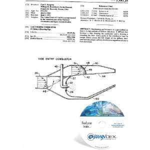  NEW Patent CD for GAS TURBINE COMBUSTOR 