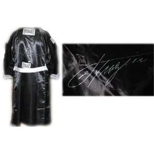    Joe Frazier Autographed Black Everlast Robe