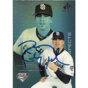  Rusty Tucker Signed San Diego Padres 2004 UD SP Card 