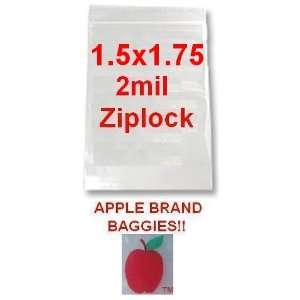   Brand 15175 1.5x1.75 2mil Clear Ziplock Bags 10,000 Baggies 1.5x1.75