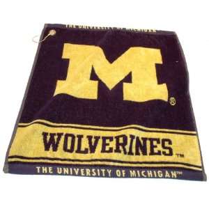  Michigan Wolverines Jacquard Woven Golf Towel Sports 