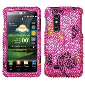   Diamond Bling for LG Thrill 4G / Optimus 3D P925 AT&T   Spiral Hearts