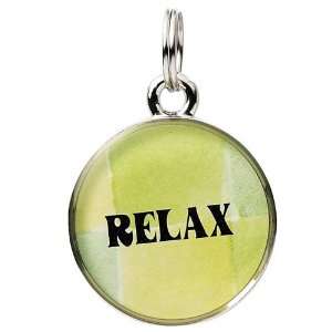 Round Word Charm   RELAX