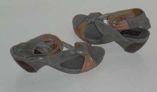 NEW Everybody Panzano Ash Grey Ankle Strap Sandals size 38 / 8  
