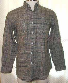 John Ashford Mens Glenn Plaid Flannel Long Sleeve Shirt Small 