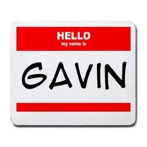  HELLO my name is GAVIN Mousepad