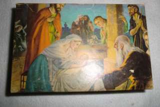 VINTAGE TUCO PUZZLE MINIATURES BIRTH Jesus CHRIST RELIGIOUS Christian 
