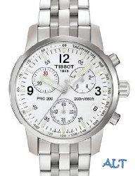 Tissot Mens T Sport PRC200 Chronograph Steel Strap Date Wrist Watch 