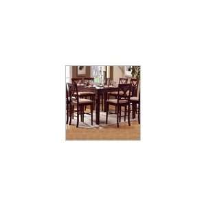 Canterbury Home Furnishing Carmen Counter Height Table in Brown Finish