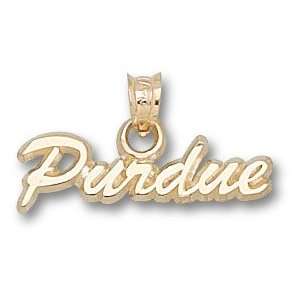  Purdue Boilermakers Solid 10K Gold Script PURDUE 5/8 