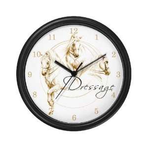 Dressage Trio Horse Wall Clock by  Everything 