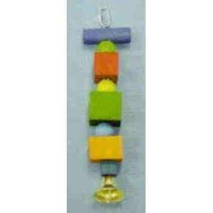  12.5 Toy With Dowel, Block, Beads & Bell