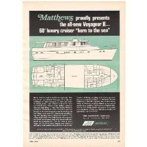   Voyageur II 60 Luxury Cruiser Boat Print Ad (50913)
