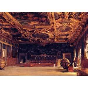  Oil Painting Interior of the Doges Palace John Singer 
