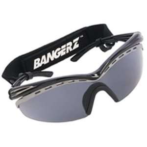 BANGERZ, HS 8500 Slatted Venting Sports Sunglasses BLACK FRAME / SMOKE 