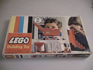 LEGO VINTAGE SAMSONITE SET 450 DELUXE BUILDER W BOX & INSTRUCTIONS 