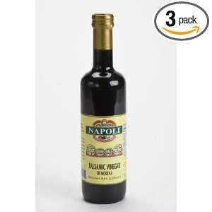 Napoli Balsamic Vinegar 17oz (Pack of 3)  Grocery 