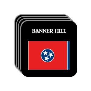  US State Flag   BANNER HILL, Tennessee (TN) Set of 4 Mini 