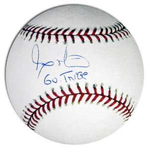   Autographed Baseball with Go Tribe Inscription